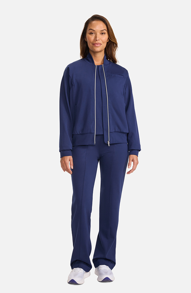 Women's Ponte Jacket, NAV Navy, large