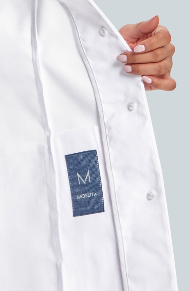 Women's Merit P. Slim Fit 31" Lab Coat, WHT White | white, large