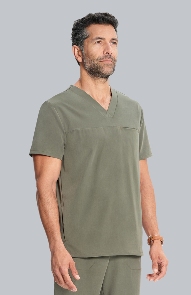 Men's Scrub Set: Vapor 3-Pocket Top &  Drift Jogger Pant, OLV Olive | olive, large