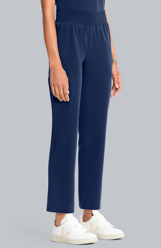 Women's Scrub Set: Taiga Welt Pocket Top & Straight Leg Ankle Pant, NAV Navy, large