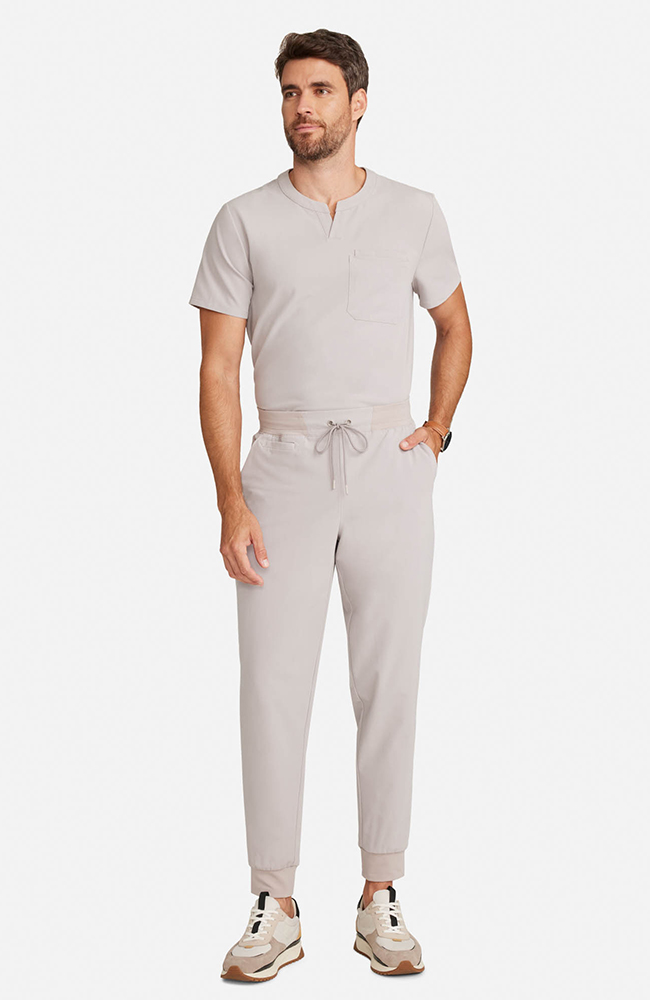 Men's Drift 6-Pocket Jogger Scrub Pant, WMS Warm Stone | grey, large