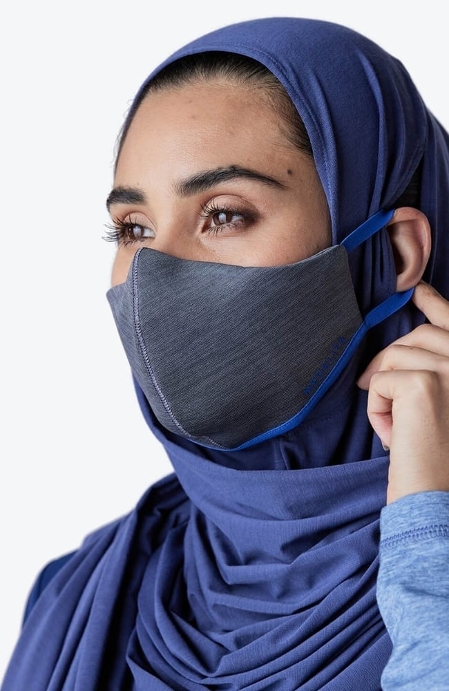 Women's Medical Hijab, DBL Dark Blue | blue, large