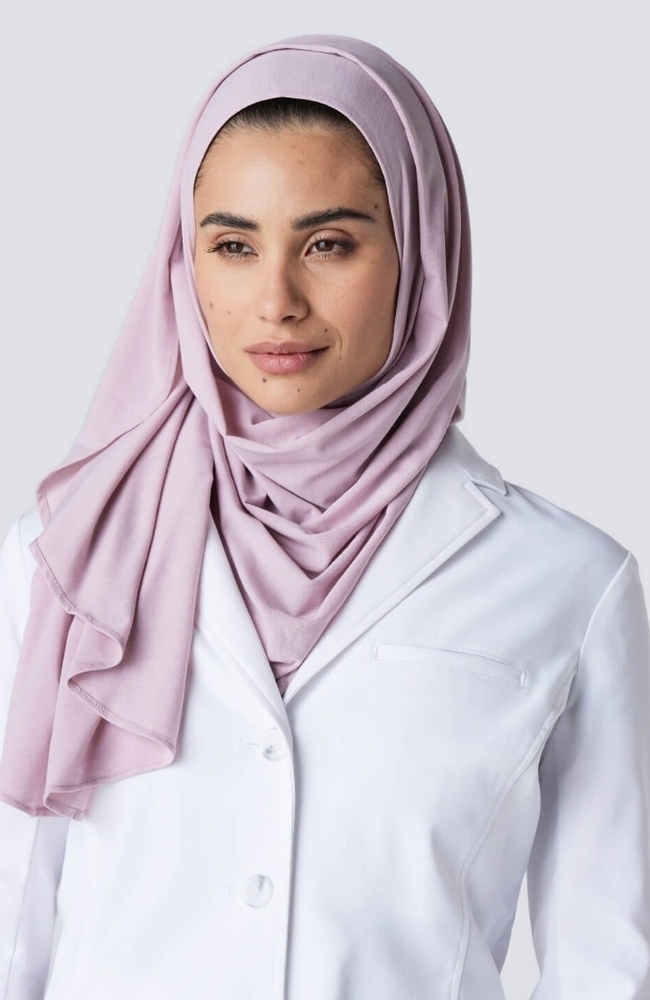 Women's Medical Hijab, BLS Blush | purple, large
