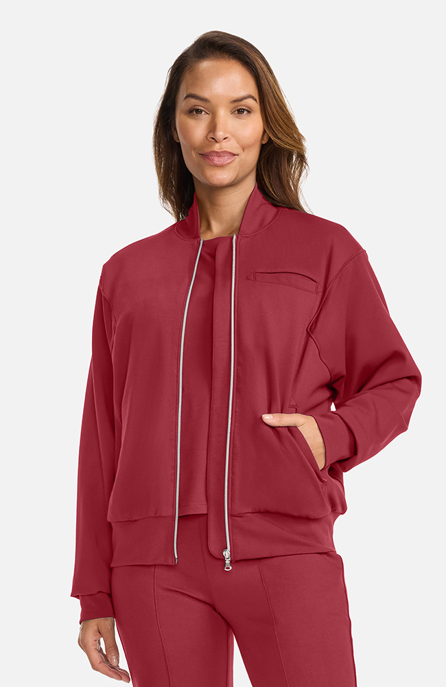 Women's Ponte Jacket, CHW Cherry Wood | red, large